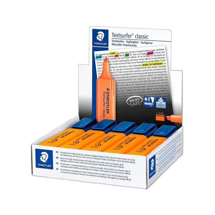 Rotulador Staedtler Textsurfer Classic 364 Fluorescente Naranja 10 unidades 2