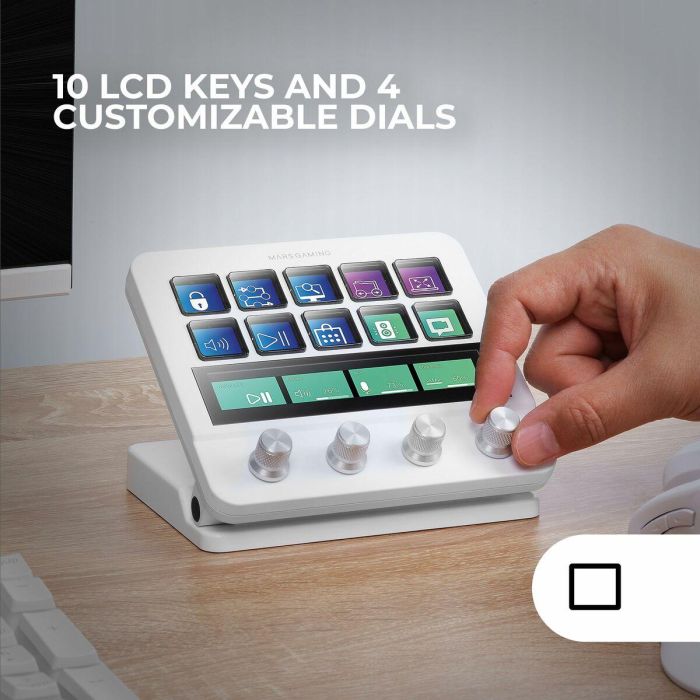 Teclado Mars Gaming MSDPROW Blanco 5 Teclado Mars Gaming MSDPROW Blanco 5