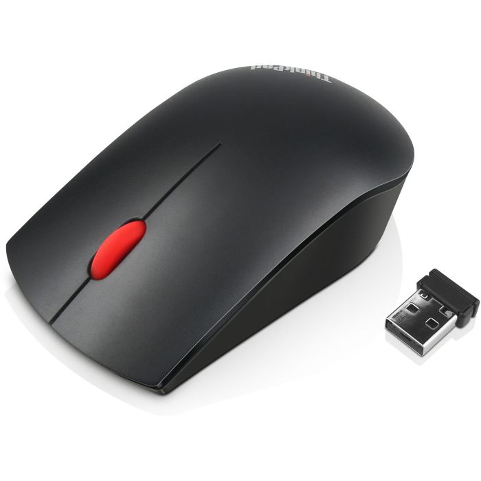 Lenovo Ratón 4X30M56887 Ambidextro RF Inalámbrico Óptico 1200 DPI Negro/Rojo para Oficina 2