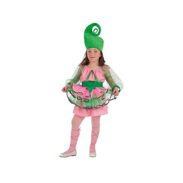 Creaciones Llopis Disfraz Ninfa infantil para niña 7-9 años con Vestido, Tutú, Gorro y Corset Creaciones Llopis Disfraz Ninfa infantil para niña 7-9 años con Vestido, Tutú, Gorro y Corset