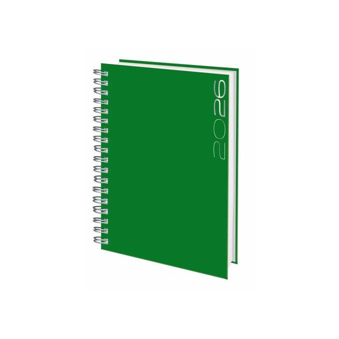 Agenda Anual (2026) Edeusto Positano Wire-O Tapa Dura D13 166X240 D/P Verde (C16)
