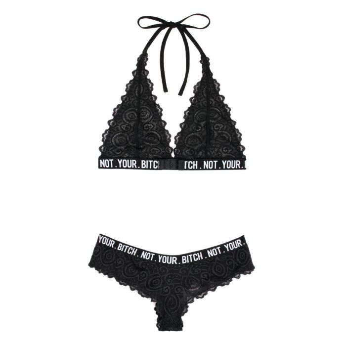 Conjunto de Lencería Fantasy Lingerie Negro (M/L) 3