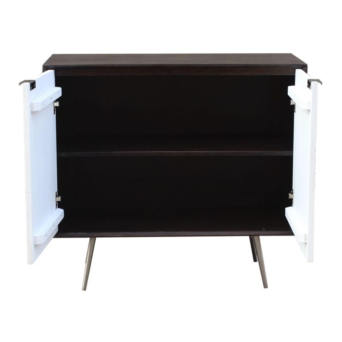 Aparador DKD Home Decor Blanco Marrón Metal Madera de mango 90 x 43 x 80 cm 4 Aparador DKD Home Decor Blanco Marrón Metal Madera de mango 90 x 43 x 80 cm 4