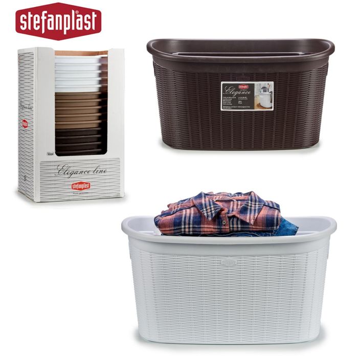 Cesto Ropa Elegance Surtidos Col Neutros Stefanplast 37X26CM (15 Unidades) 2 Cesto Ropa Elegance Surtidos Col Neutros Stefanplast 37X26CM (15 Unidades) 2