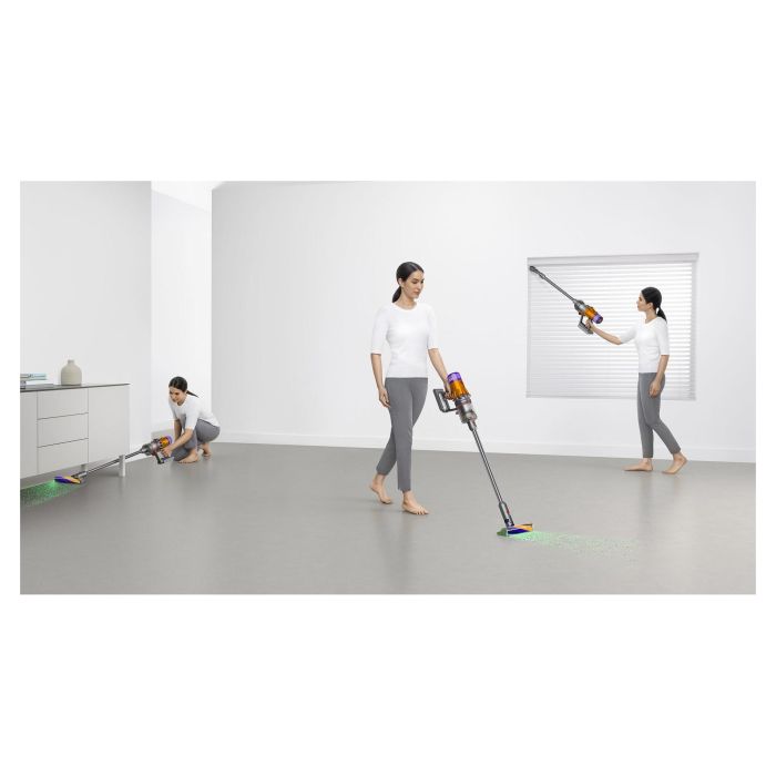 Dyson V12 Detect Slim Absolute Aspiradora Escoba Sin Bolsa Ciclónica Níquel Amarillo 0,35L 60min 545W 7