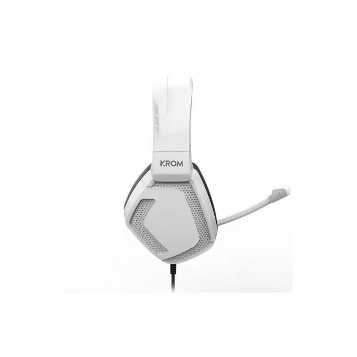 Krom Auriculares Gaming Kopa Pro NXKROMKOPAPROWH con Micrófono Jack 3.5mm Estéreo Blancos Compatibles PC PS4 PS5 Switch Smartphones Tablets 2