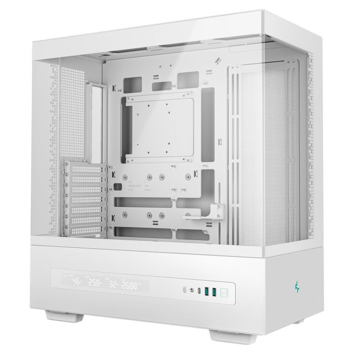 Deepcool CH690 DIGITAL Caja de PC Torre Blanca con Pantalla LCD para Gaming ATX/Micro-ATX/Mini-ITX
