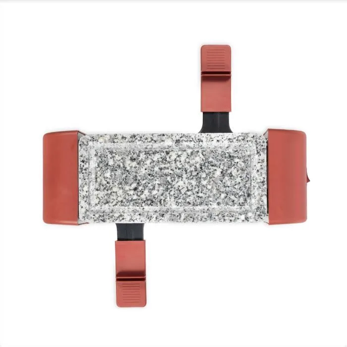 Livoo Raclette conectable DOC310R para 2 personas - 450W - Termostato automático - 2 espátulas de madera y 2 ollas para fondue 2