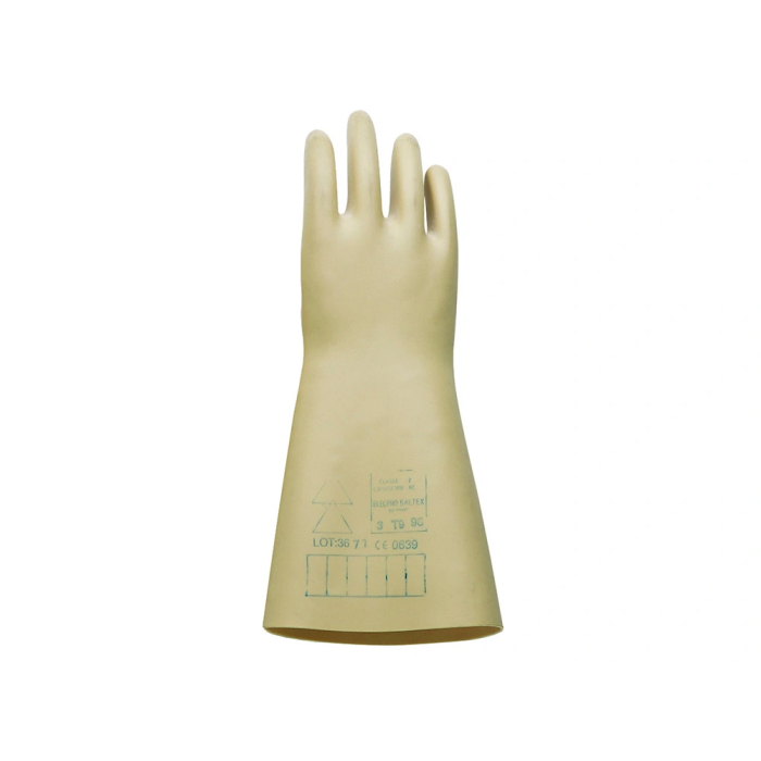 Faru Guantes de Látex Aislante Protección Eléctrica hasta 500V Clase 00 Talla 9 Color Beige 2