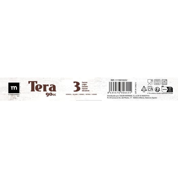 Set 3 Mugs 90Ml "Tera" (24 Cajas) 8