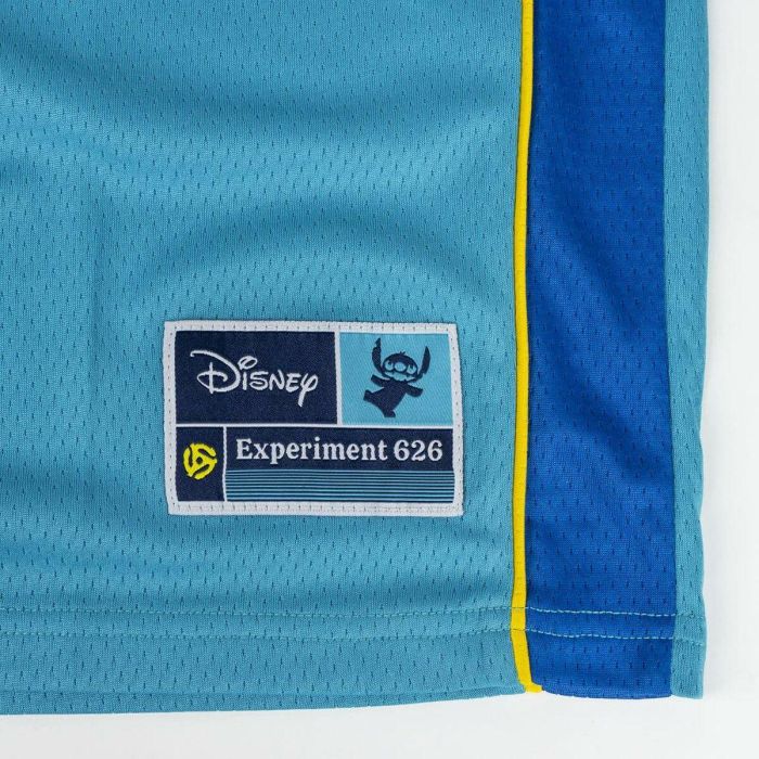 Camiseta de baloncesto Stitch Azul Unisex 3 Camiseta de baloncesto Stitch Azul Unisex 3