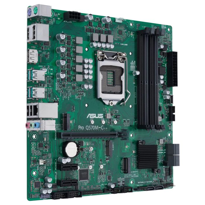 ASUS PRO Q570M-C/CSM Placa Base con Chipset Intel Q570 para Procesadores Intel LGA 1200, Factor de Forma micro ATX