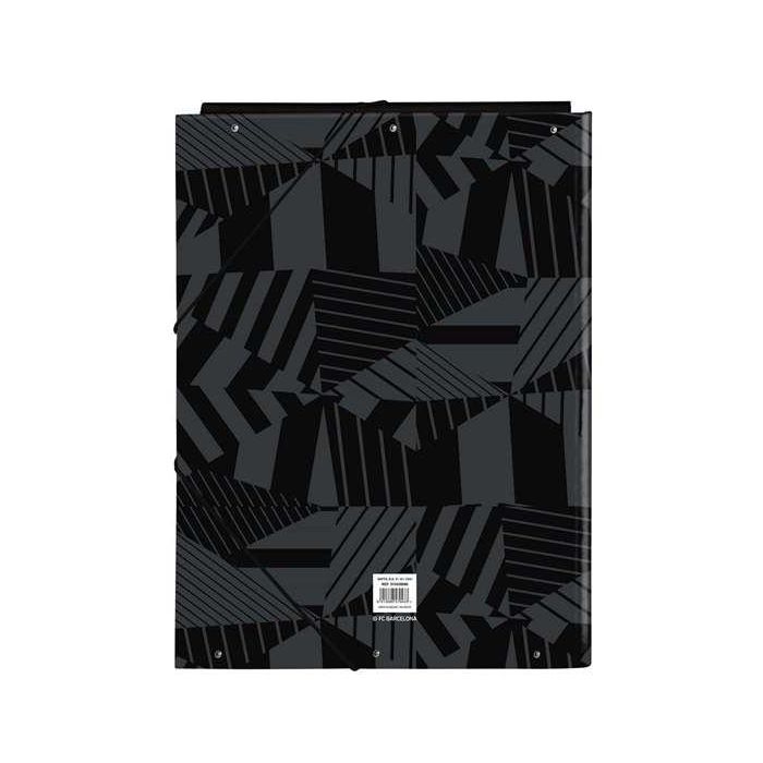 Carpeta Gomas Solapas Safta Folio F.C. Barcelona Black 3 Carpeta Gomas Solapas Safta Folio F.C. Barcelona Black 3