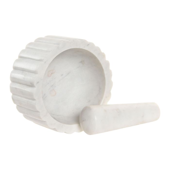 Mortero Urban DKD Home Decor Blanco 12.5 x 7.5 x 12.5 cm 3 Mortero Urban DKD Home Decor Blanco 12.5 x 7.5 x 12.5 cm 3