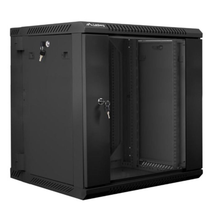 LANBERG WF02-6612-10B Armario Rack 12U Bastidor de Pared Negro 1