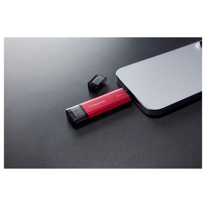 Kingston 2TB SSD Portable Dual USB-A/C Hasta 1050MB/s USB 3.2 Gen 2 Negro Rojo 8