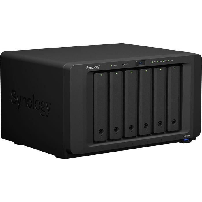 Synology DS1621+ Servidor NAS de Escritorio Ryzen Embedded V1500B 2.2GHz 4GB DDR4 0TB para Pymes DiskStation Manager Negro 3 Synology DS1621+ Servidor NAS de Escritorio Ryzen Embedded V1500B 2.2GHz 4GB DDR4 0TB para Pymes DiskStation Manager Negro 3