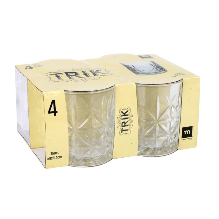 Set 4 Vasos Trik 350 ml - Inde (12 Cajas) 6 Set 4 Vasos Trik 350 ml - Inde (12 Cajas) 6