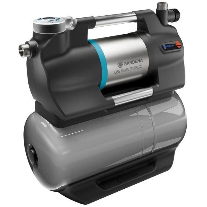 Gardena GAR1706493700754 Grupo de Presión 6300 SilentComfort, Potencia 1.050 W, Caudal Máx. 6300 l/h