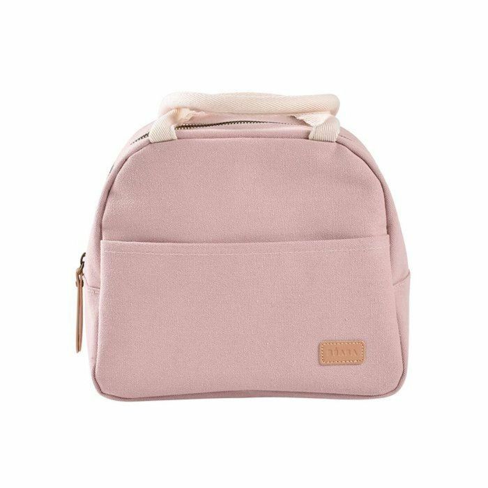Bolsa térmica para el almuerzo de color rosa empolvado 3 Bolsa térmica para el almuerzo de color rosa empolvado 3
