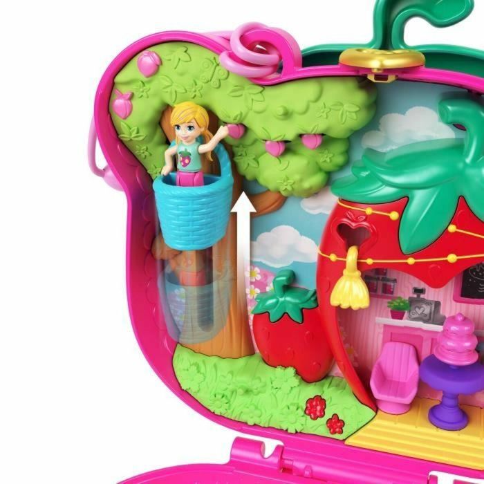 Polly Pocket HRD35 Caja Compacta Mini Muñeca, Temática Oso Fresa 1 Polly Pocket HRD35 Caja Compacta Mini Muñeca, Temática Oso Fresa 1
