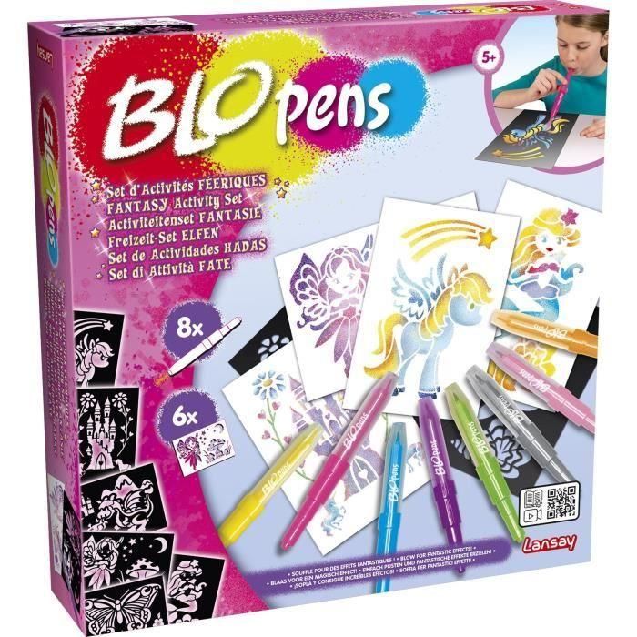 Lansay Blopens Set de actividades de hadas para dibujar con plantillas mágicas de cuentos de hadas, para niños y niñas 4+ años 2