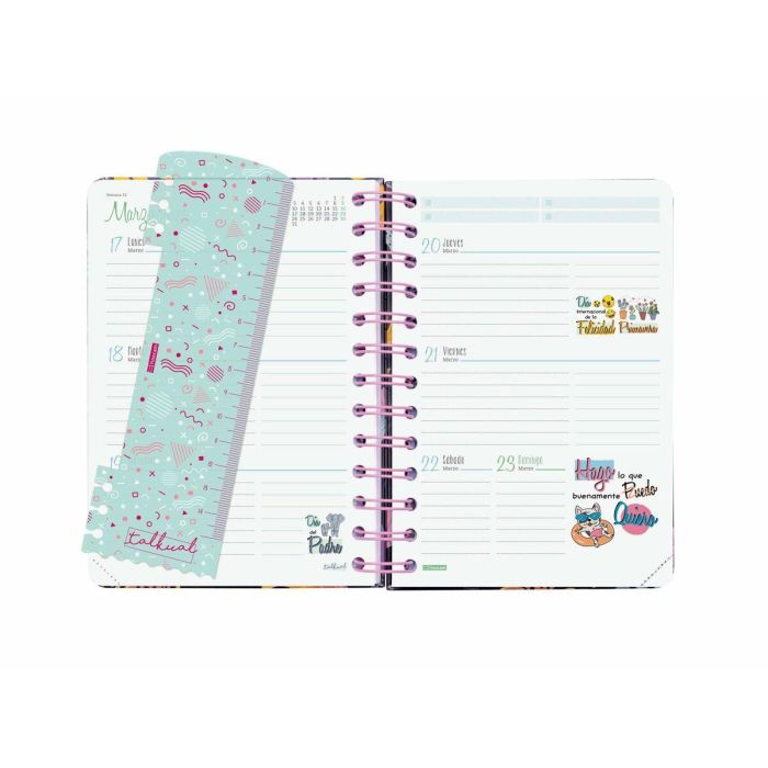 Agenda Finocam Talkual Wild Multicolor 1/8 12 x 16,9 cm 2024-2025 6