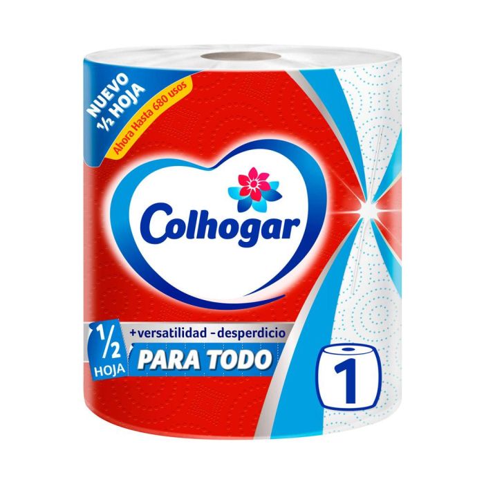 Colhogar Papel de Cocina Maxi-Rollo 1/2 Hoja Multiusos 680 Usos 0 Colhogar Papel de Cocina Maxi-Rollo 1/2 Hoja Multiusos 680 Usos 0