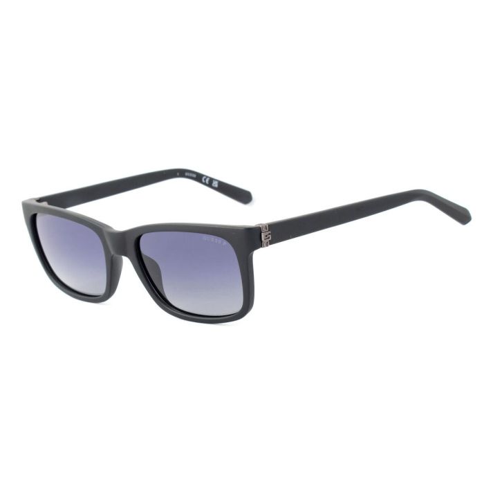 Guess GU00066 02D Gafas de Sol para Hombre Rectangulares Polarizadas Negro Mate Cristales Humo 55mm 19mm 150mm 10 Guess GU00066 02D Gafas de Sol para Hombre Rectangulares Polarizadas Negro Mate Cristales Humo 55mm 19mm 150mm 10