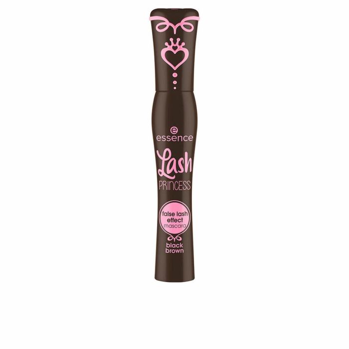 Essence LASH PRINCESS máscara de pestañas efecto postizas, volumen y longitud, color marrón negro #black brown, 12 ml