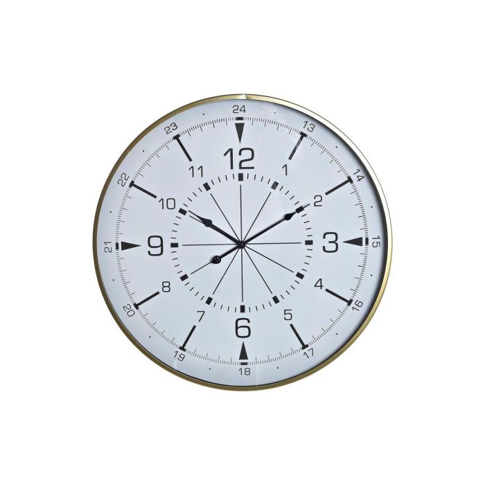 Reloj Pared Loft DKD Home Decor Dorado Blanco 3 x 60 x 60 cm Reloj Pared Loft DKD Home Decor Dorado Blanco 3 x 60 x 60 cm