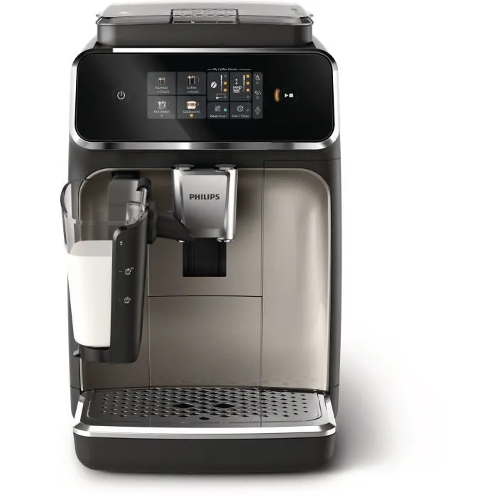 Philips Cafetera Espresso Automática EP2336/40 LatteGo 4 Bebidas - Cromo Negro 1