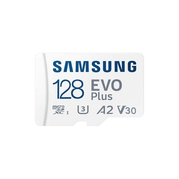 Samsung MB-MC128SA/EU Tarjeta Memoria microSDXC EVO Plus 128GB, 160MB/s, Clase 10 U3 A2 V30, con Adaptador SD para Móvil y Tablet 1