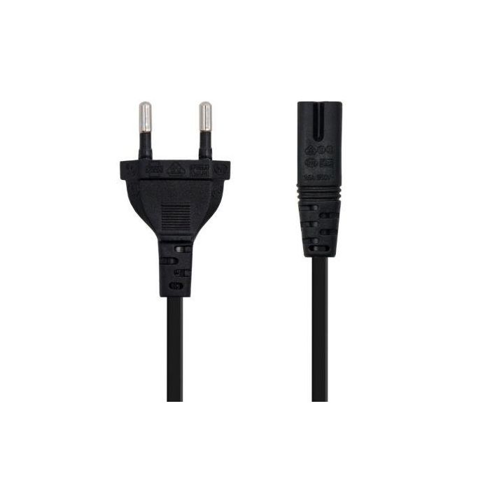 NANOCABLE CABLE ALIMENTACION FORMA 8, CEE7/16/M - C7/H, 3M 1