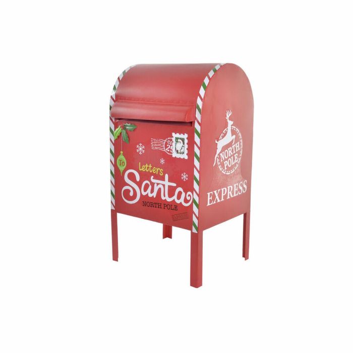 Buzon Navidad Tradicional DKD Home Decor Rojo Blanco 24 x 52 x 29 cm