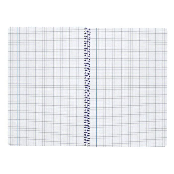 Cuaderno Espiral Liderpapel Folio Smart Tapa Blanda 80H 60 gr Cuadro 4 mm Con Margen Color Celeste 10 unidades 8