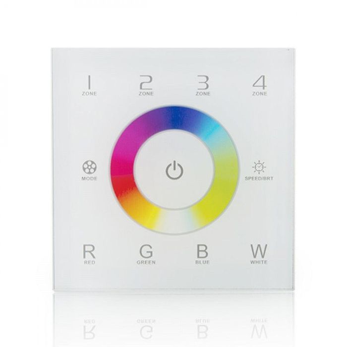 Controlador LED Táctil a Distancia DMX512 Empotrable 4 Zonas RGBW Unicolor 5-24V DC Panel Dimable Sin Parpadeo 1 Controlador LED Táctil a Distancia DMX512 Empotrable 4 Zonas RGBW Unicolor 5-24V DC Panel Dimable Sin Parpadeo 1