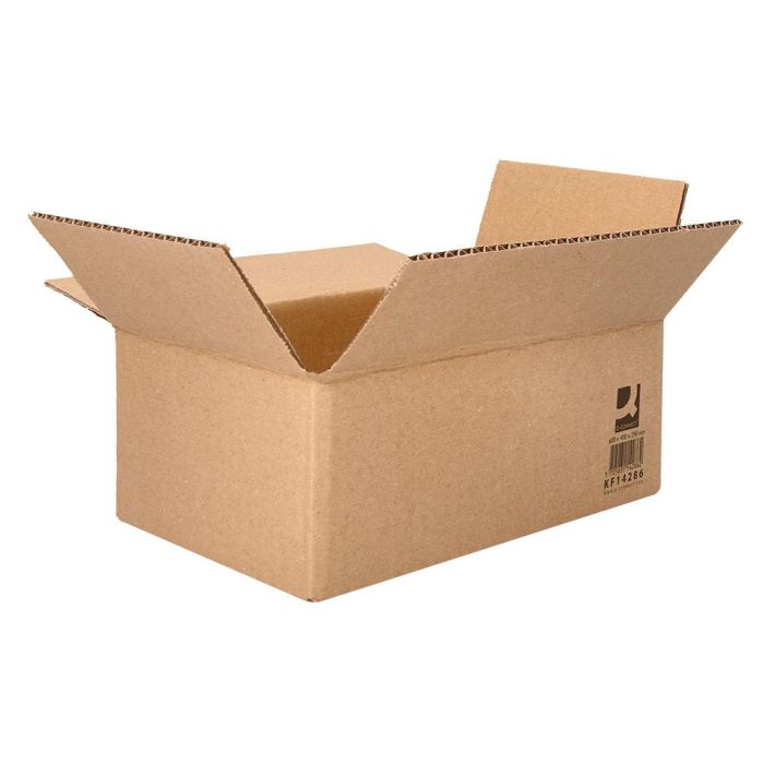 Caja Para Embalar Q-Connect Americana Ultrarresistente Carton Reciclado Canal Doble 7 mm Color Kraft 600x400x290 mm 15 unidades 2