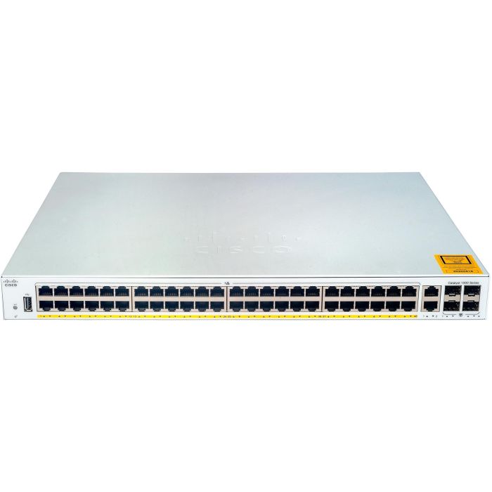Cisco C1000-48P-4G-L Catalyst 1000 Switch Gestionado L2, 48 Puertos Gigabit Ethernet PoE+, 4 SFP 1