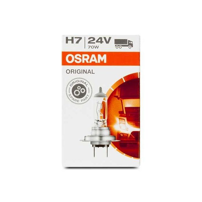 Osram OS64215 Bombilla Halógena Original H7 24V 70W PX26d para Faros Delanteros de Camión - Pack 10 Unidades 2 Osram OS64215 Bombilla Halógena Original H7 24V 70W PX26d para Faros Delanteros de Camión - Pack 10 Unidades 2