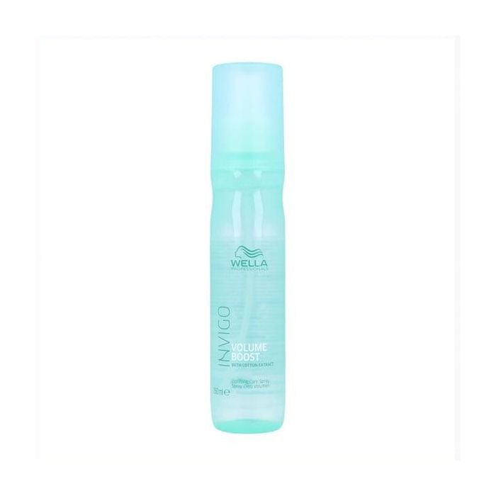 Wella Professionals INVIGO VOLUME BOOST Spray Ligero para Volumen, Cuerpo y Densidad en Cabello Fino Sin Aclarado 150 ml. Acabado suave y brillante.