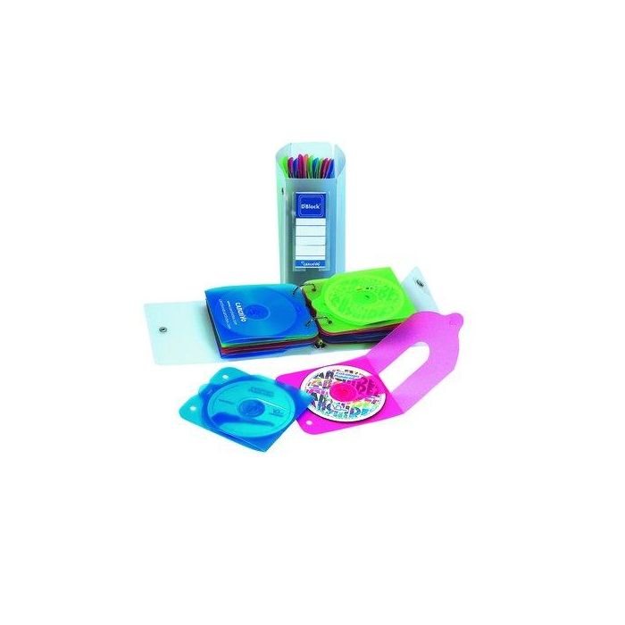 Porta-Cd Bolsillo Integral Archivable 12 unidades
