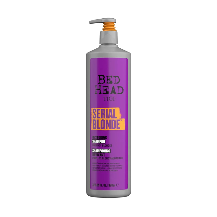 Tigi Bed Head Serial Blonde Champú Restaurador Cabello Rubio Dañado 970ml - Hidrata, Suaviza y Protege
