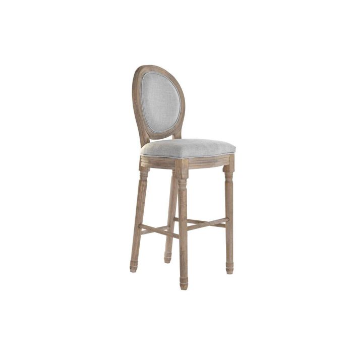 Taburete DKD Home Decor Gris Gris claro Abeto 48 x 42 x 121 cm Taburete DKD Home Decor Gris Gris claro Abeto 48 x 42 x 121 cm