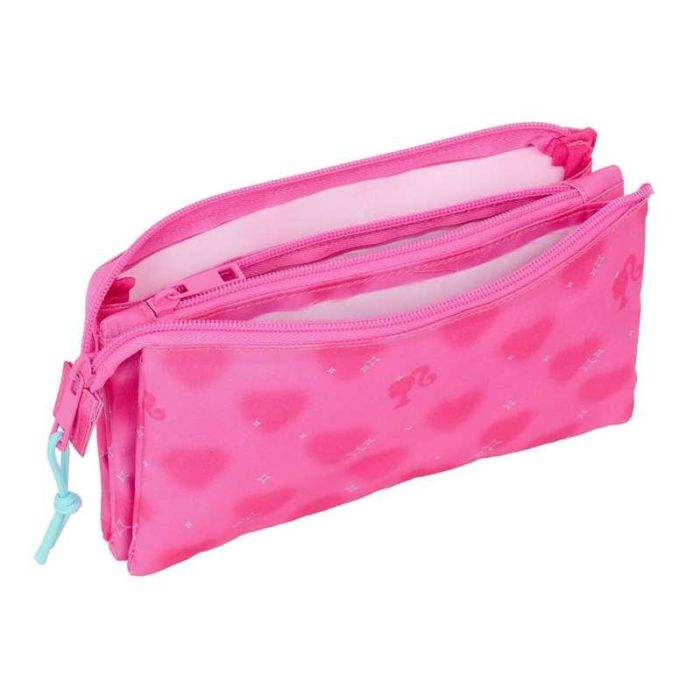Portatodo triple barbie "corazones" 22x12x3 cm 2 Portatodo triple barbie "corazones" 22x12x3 cm 2