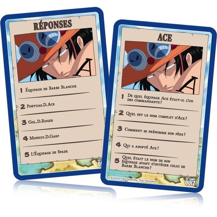 Winning Moves WIN1701042450615 One Piece Quiz - Juego de Preguntas Ilustrado sobre el Universo One Piece con 500 Preguntas 2