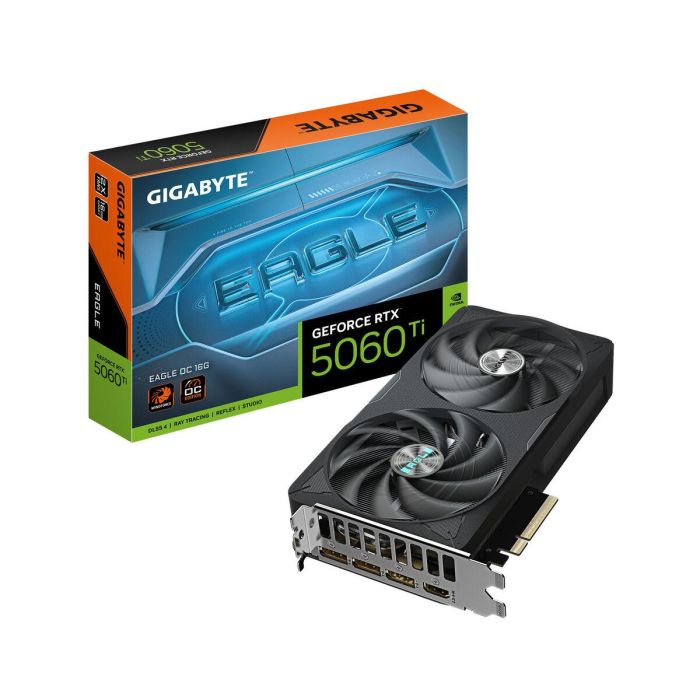 GIGABYTE GV-N506TEAGLE OC-16GD GeForce RTX 5060 Ti EAGLE OC 16GB GDDR7 PCI-E 5.0 Tarjeta Gráfica WINDFORCE 2617MHz 11 GIGABYTE GV-N506TEAGLE OC-16GD GeForce RTX 5060 Ti EAGLE OC 16GB GDDR7 PCI-E 5.0 Tarjeta Gráfica WINDFORCE 2617MHz 11