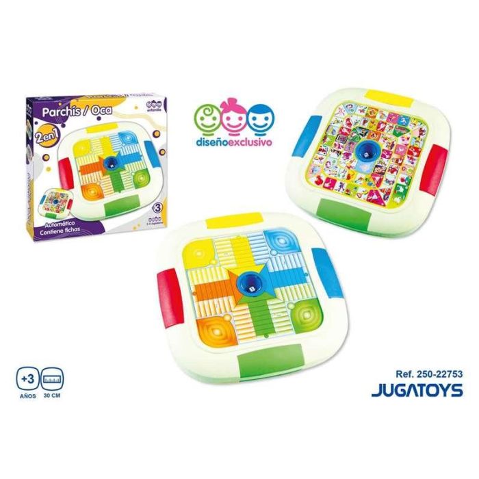 Juego parchis 4 jugadores y oca automático 30 cm Juego parchis 4 jugadores y oca automático 30 cm