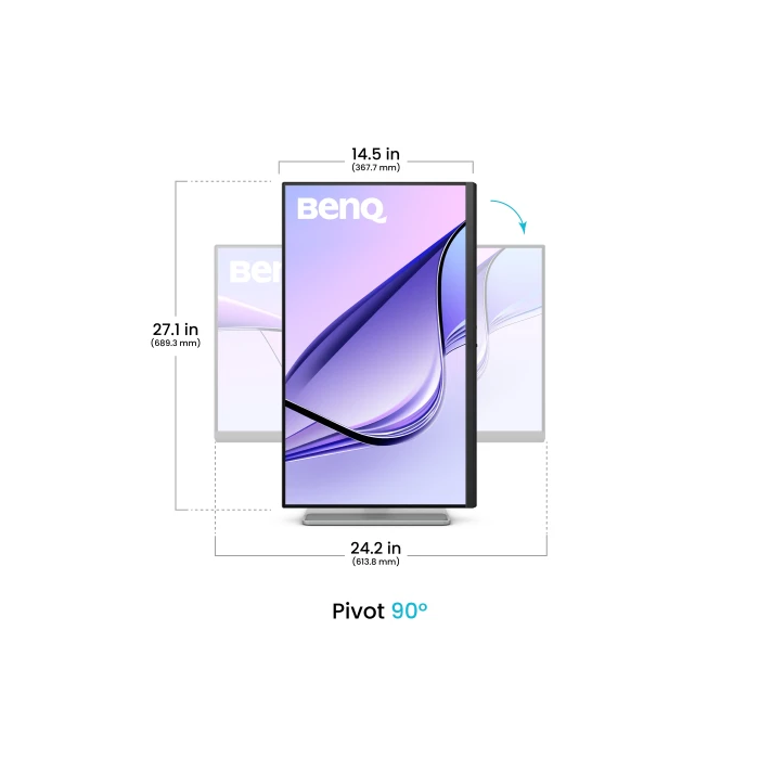BenQ MA270UP 9H.LP8LB.QBE Monitor 27" 3840x2160 4K UHD IPS USB-C Eye-Care HDR 400 4 BenQ MA270UP 9H.LP8LB.QBE Monitor 27" 3840x2160 4K UHD IPS USB-C Eye-Care HDR 400 4