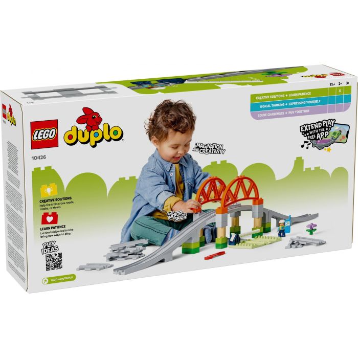 Lego DUPLO 10426 Set de Expansión My Town: Vías de Tren y Puente para Aprendizaje Temprano 11